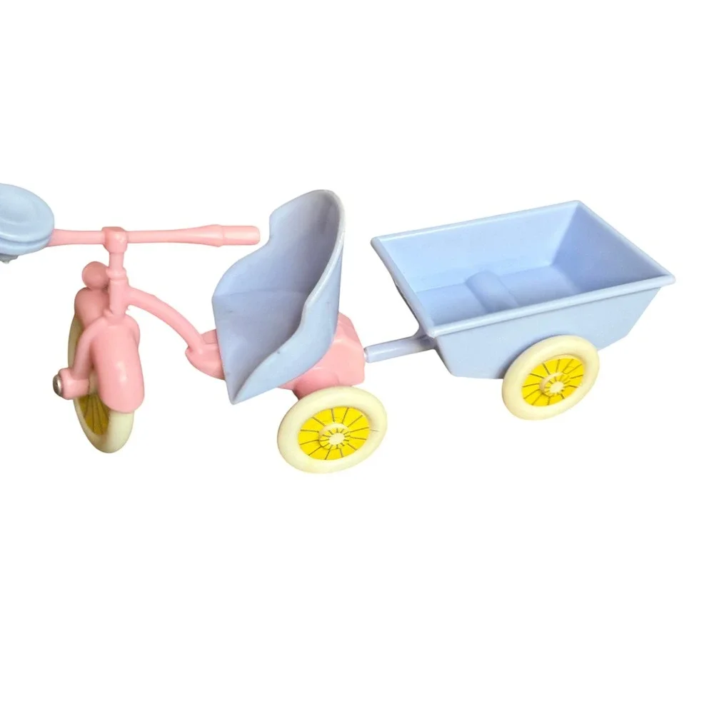 Vintage Barbie Heart Family Doll Playset w/ Tricycle‎ Potty & Accessories Lot